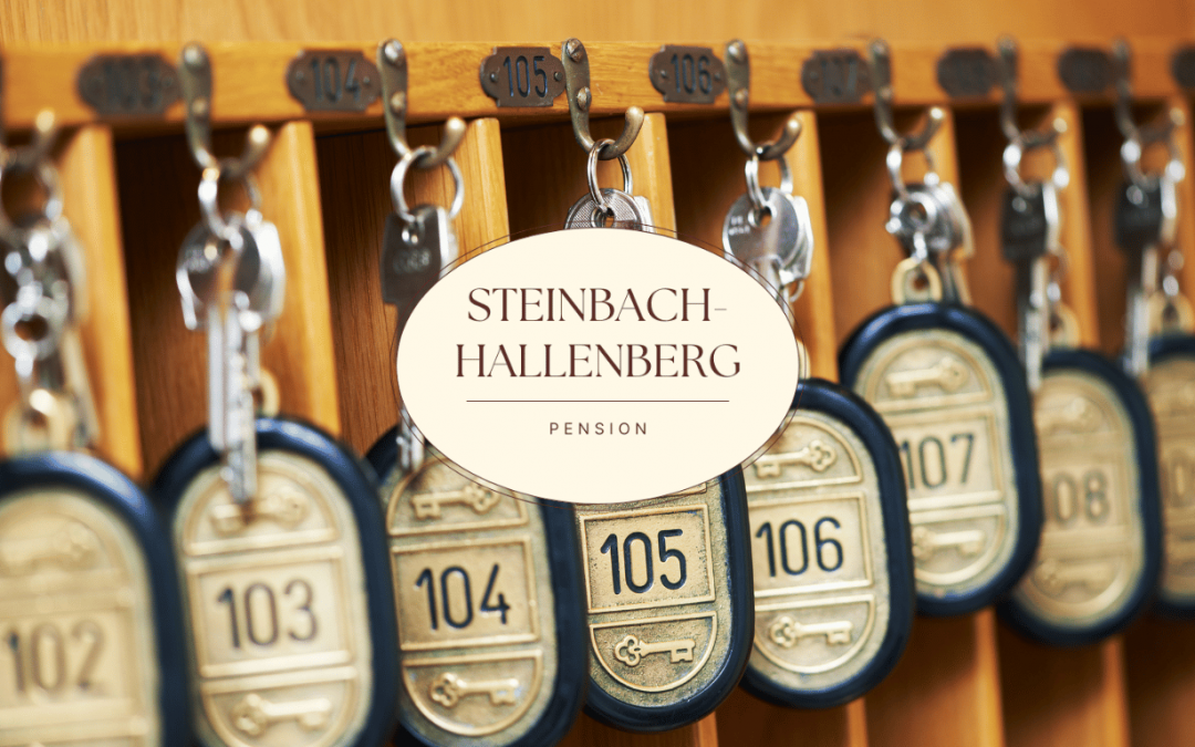 Eine Pension in Steinbach-Hallenberg mit Blick auf den Thüringer Wald